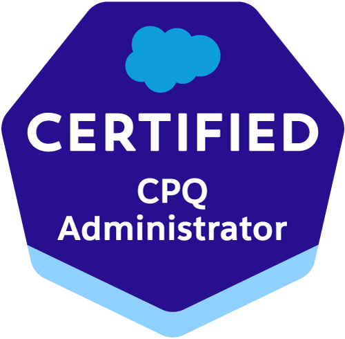 CPQ Administrator certification badge